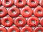 Fire Red Ceramic Donuts